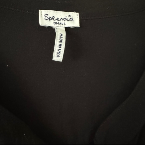 Splendid Black Tunic Blouse Top Size S - Picture 2 of 7